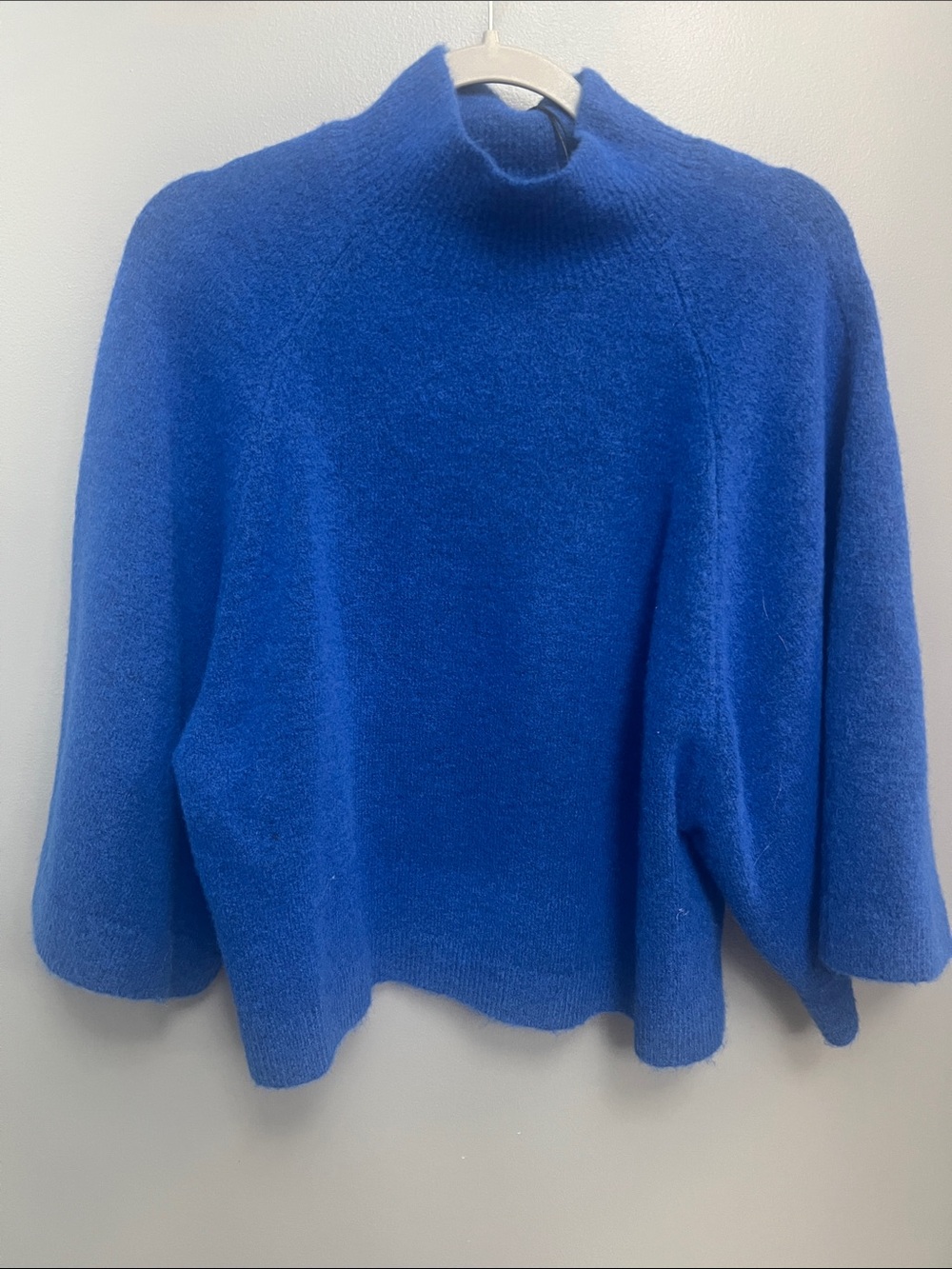 Zara Mock Neck Women's Sweater in Royal Blue
